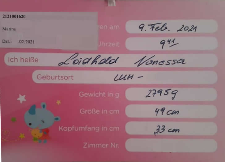 namenskarte van
